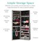 Best Choice Products Jewelry Armoire Cabinet, Full Length Mirror w/ Velvet Storage Interior, Lock